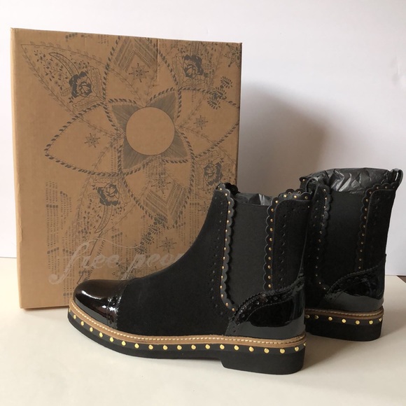 ♥️HP x 2♥️ Free People Atlas Chelsea boots SZ-9/EUR 39 black BRAND NEW IN BOX!! - Picture 5 of 13